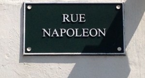 plaque rue Napoléon